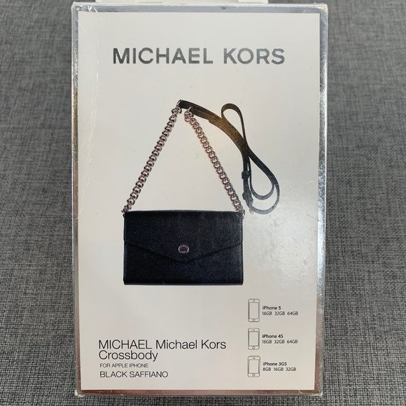MICHAEL Michael Kors Other - New Michael Michael Kors Black Saffiano Cross bag Pockets Gold Shoulder Strap